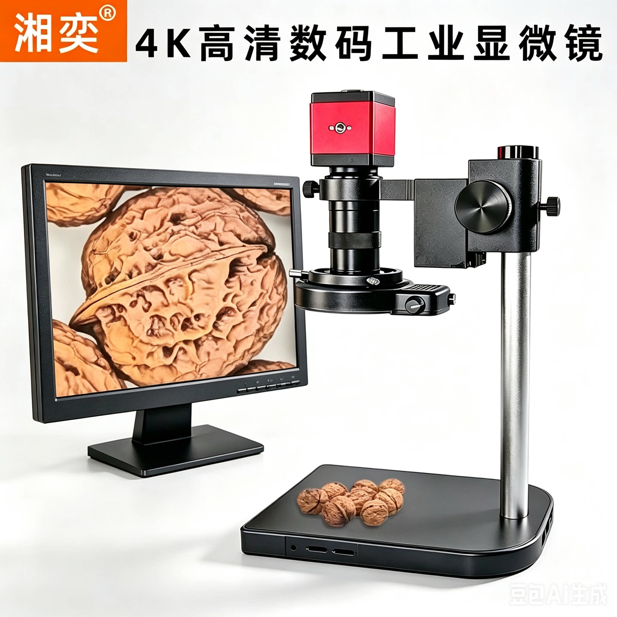 电子显微镜测量USB工业高清CCD相机高倍放大维修手机带显示器数码视频专业光学