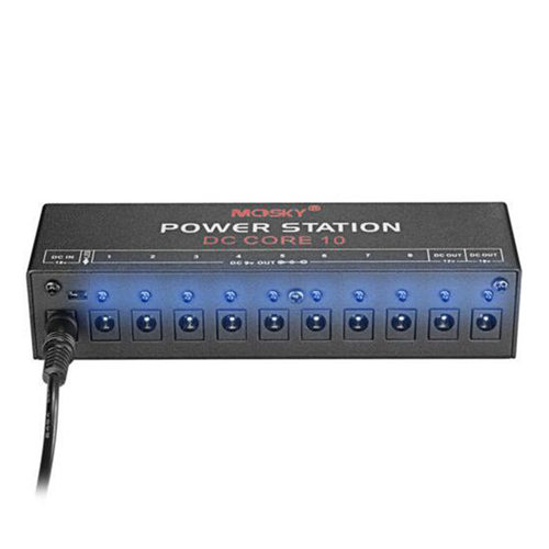 MOSKY多路效果器电源 电吉他单块十路10线路9V DC适配器 稳定稳压