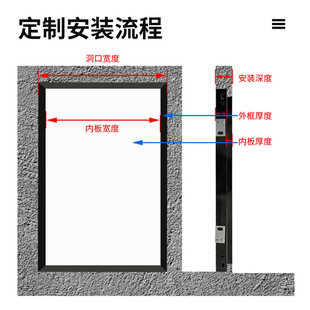 消防管道检修门铝合金检修口吊顶阳台装 饰盖检查口石膏板盖板