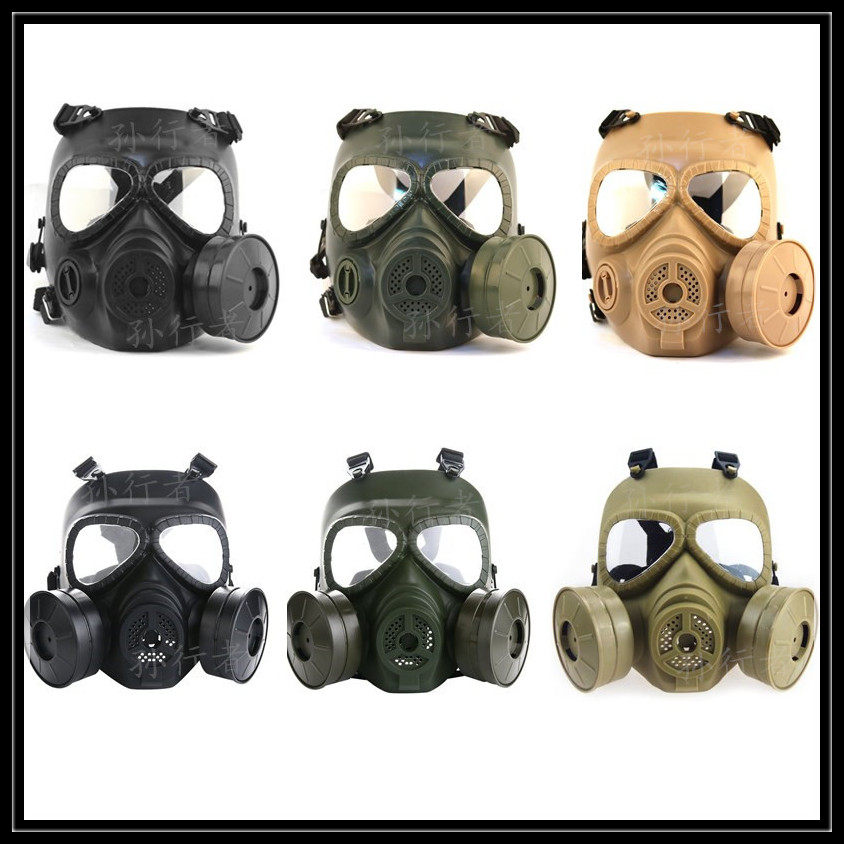 防毒面具cos绝地真人cs武器求生吃鸡cos周边cs面罩儿童特种兵头盔