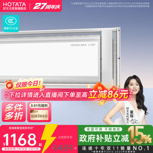 好太太隐形嵌入式电动晾衣架