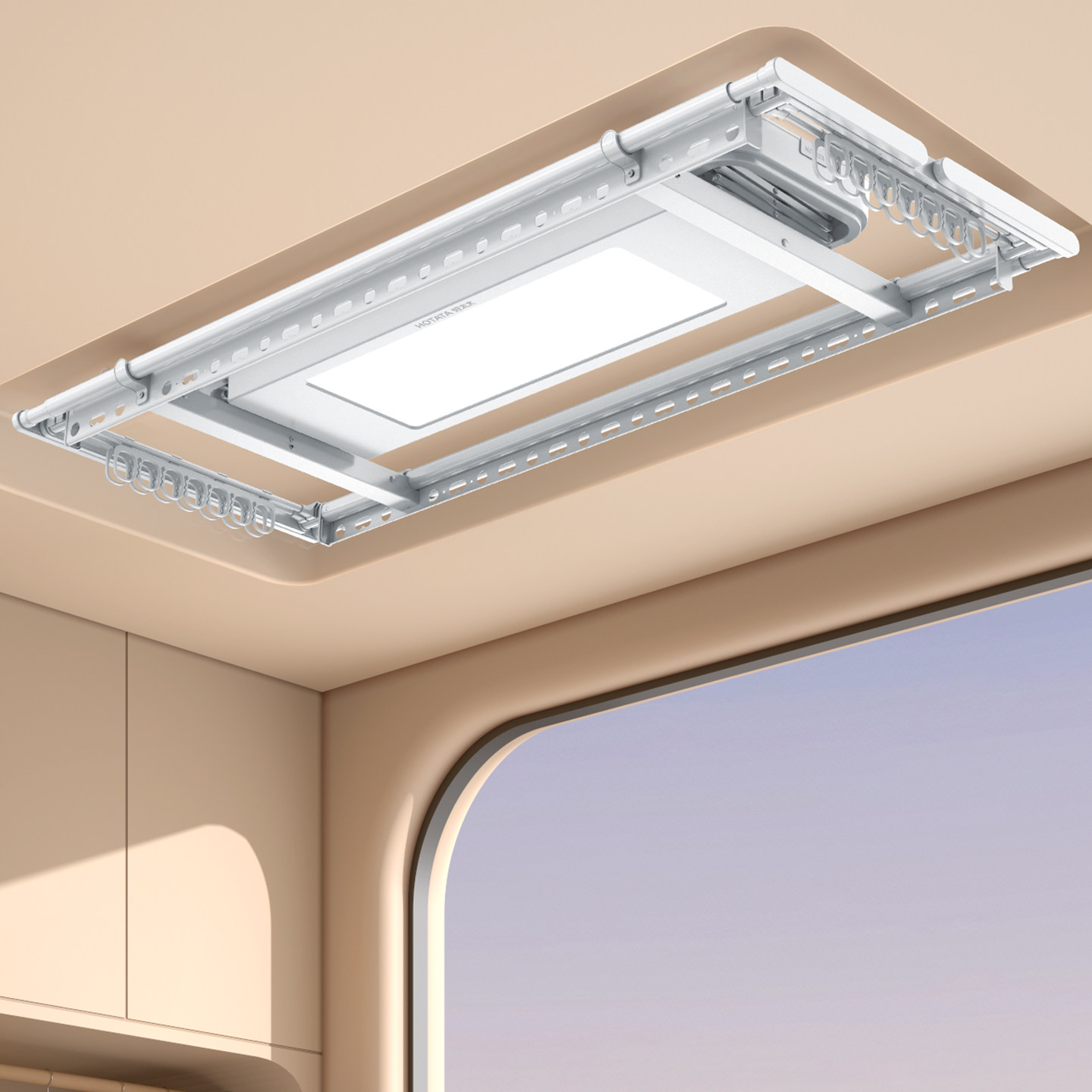 【政府补贴】好太太电动晾衣架隐形嵌入家用阳台自动升降晒衣杆