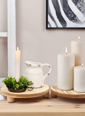 田园木底座花盆花架底座实木雕刻多肉植物木质托盘支架创意