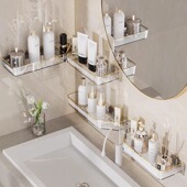 浴室转角置物架免打孔壁挂式 收纳洗手间卫生间厕所洗漱台挂墙架子