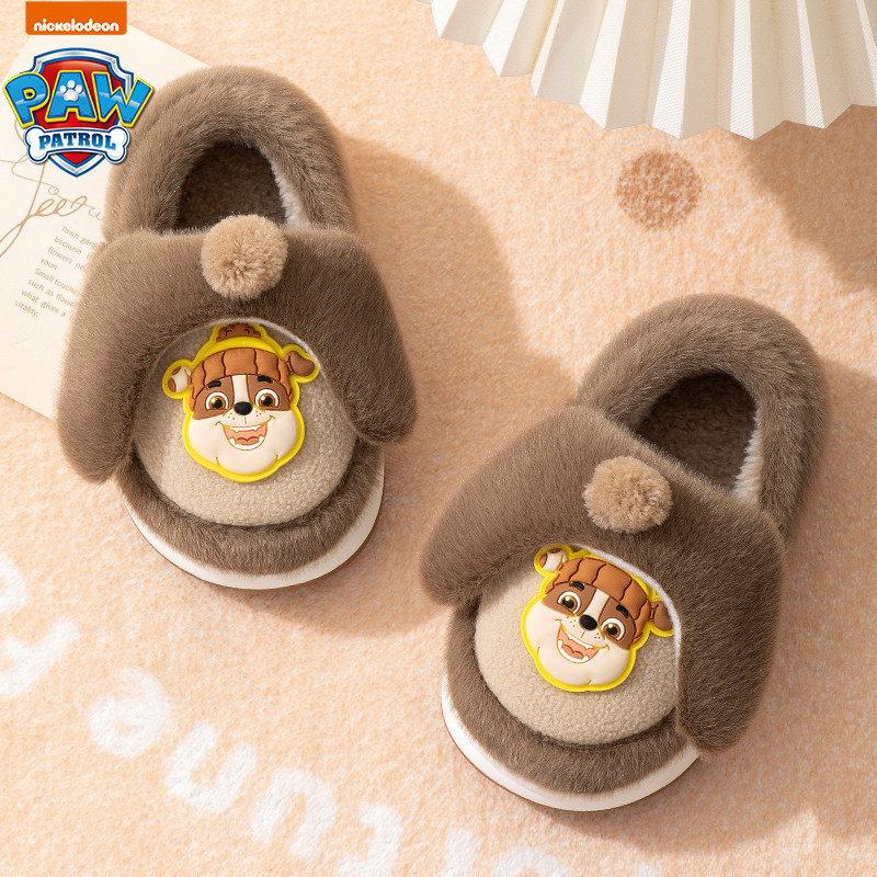 汪汪队儿童棉拖鞋包跟小孩冬季新款包跟棉拖宝宝室内卡通防滑棉鞋,童鞋/婴儿鞋/亲子鞋,亲子鞋,淘宝优惠券,粉丝福利购,淘宝优惠卷