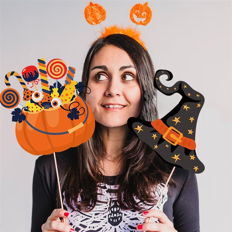 20pcs Halloween Photo Booth Props Funny Glasses Pumpkin