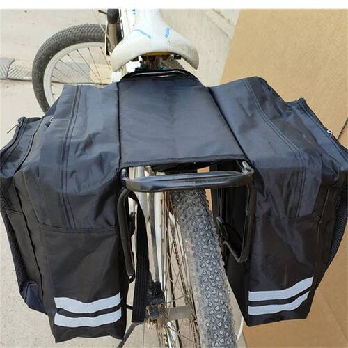 Cycling Double Side Rear Rack Bike 2 In 1 Camo Trunk Bag Mou