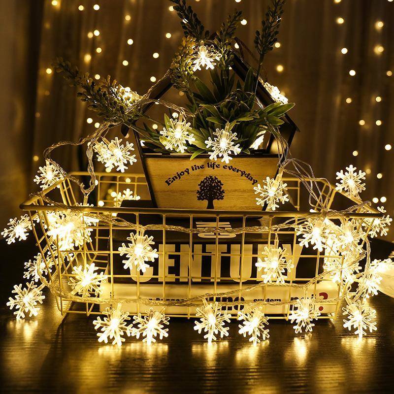 Snowflake LED Light Christmas Decorations For Home Hanging