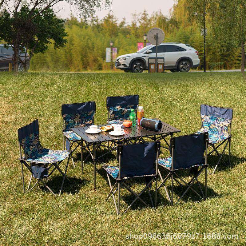 aluminium alloy camping table Portable foldable and chairs