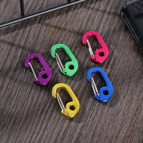 5PCs/Set D-Type Aluminum Alloy Carabiner Buckle Camping Equi
