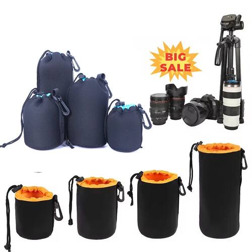 Camera Lens Pouch Bag Neoprene Waterproof Soft Video Camera