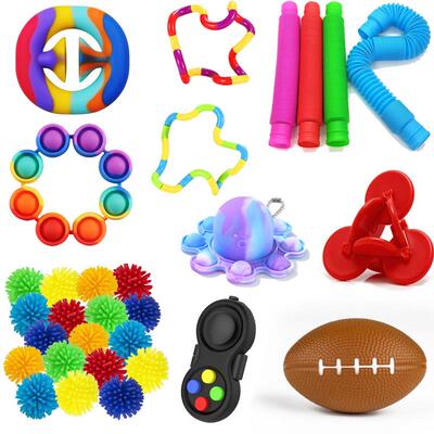 Fdget Toys Pack Ant Stress Adults Kds Squeeze Sensory Aut