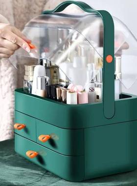 Large capacity cosmetic storage box, desktop light luxury st