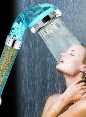 Shower showerhead hand held pressurized shower head wash