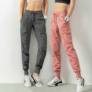 Fashion Women Solid Jogger Pants Autumn Elastic Waist Long