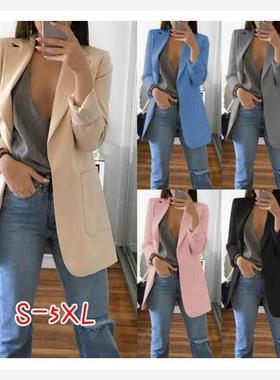 Women Ladies Fashion Casual Blazer Suit Jacket Coat Outwear