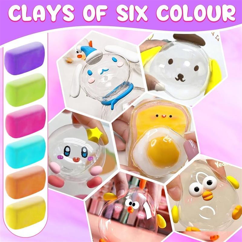 Cute Nano Magc Tape Bue Kt for Kds wth Box  toys