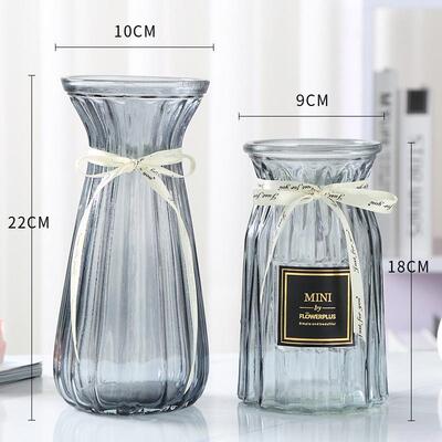 2pcs glass vases color lily vases flower arrangement room