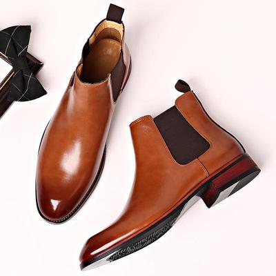 Men Chelsea boots autumn pointy booties 尖头透气切尔西男靴