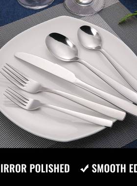 Silverware Set with Steak Knives Flatware Cutlery Set