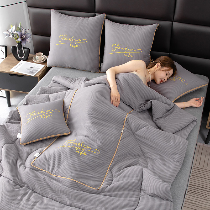 泡泡棉抱枕被子两用午睡枕头毯子二一车用可收纳靠枕夏凉空调被,居家布艺,抱枕被,淘宝优惠券,粉丝福利购,淘宝优惠卷