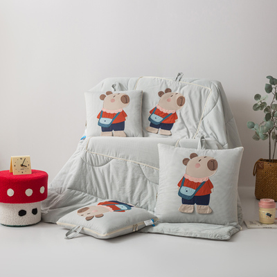 卡皮巴拉 糯糯棉/抱枕车用被子两用二合一2025新款汽车午睡枕头被