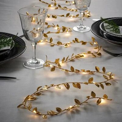 Golden Tiny Leaves Fairy Light Sliver Leaf Battery Powerd Le