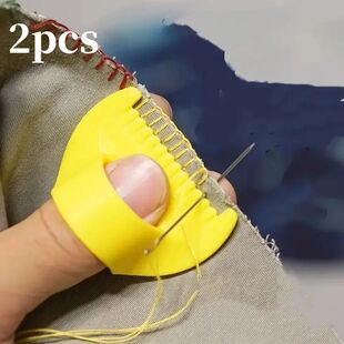 2pcs DIY Hand Sewing Edge Lockstitch Stencil Accessories wit