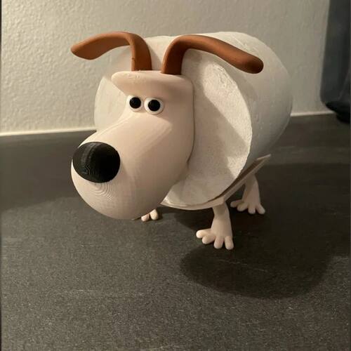 Puppy Toilet Holder Home Decor Bathroom Accessory Storage Su