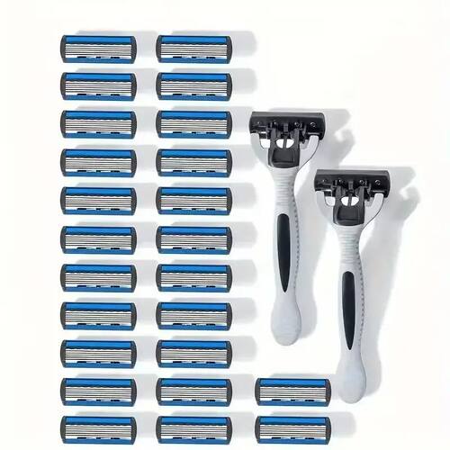 Men's manual razor safety razor 6-layer stainless steel hair