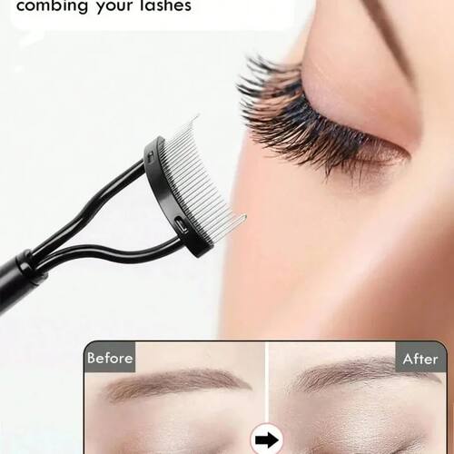 1/2Pcs Ergonomic Eyelash Comb Separator - Curved Comb Belt w