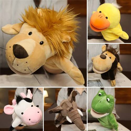 Stuffed Plush Animals Toys Hand Finger Story Puppet Kawaii D