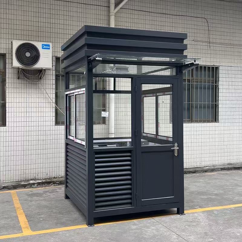 不锈钢岗亭户外保安室吸烟室钢结构值班室岗亭移动收费室成品岗亭