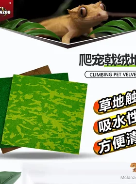 魅族新款爬宠地毯角蛙蜥蜴守宫地垫吸水保湿陆龟蜥蜴垫材爬虫地毯