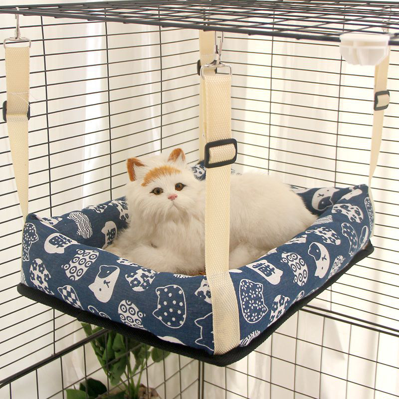 猫窝四季通用猫吊窝夏季猫咪吊篮悬挂式凉席吊窝猫笼挂窝宠物窝