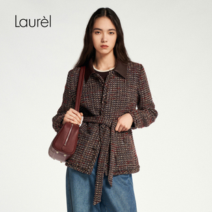 Laurel劳芮新款 小香风外套女LWL353W00900 Giolica花纱
