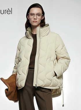 【白鹅绒】Laurel劳芮新款波浪形立领短款羽绒服LWD346L00200