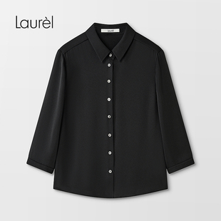 衬衫 通勤干练七分袖 LWD355C02400 经典 Laurel劳芮新款