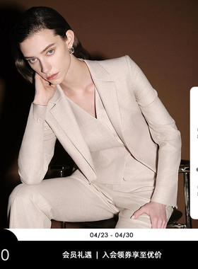 【丝毛斜纹花呢】Laurel劳芮新款新款芮感戗驳领西装LWL364T03600