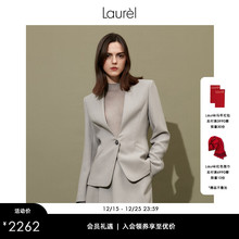 【轻薄绵羊毛】Laurel劳芮春款气质职业通勤西装外套LWD346T03900