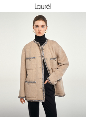 【小香风】Laurel劳芮绵羊毛外套LWD343D01200（版型大建议拍小）
