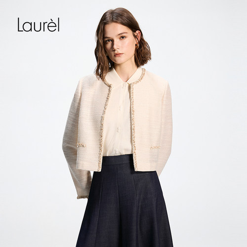 【小香风】Laurel劳芮26春新款经典直身无里布短外套LWD371W00700