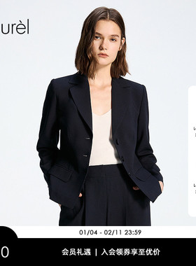 Laurel劳芮26春新款收腰短款修身西装LWD371T01400