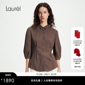 衬衫 Laurel劳芮新款 复古可露丽七分泡泡袖 LWL352C07300