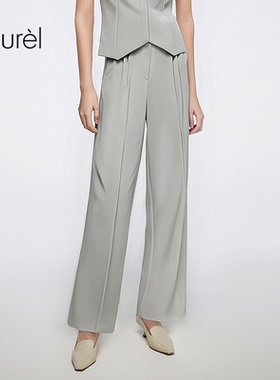 Laurel劳芮新款经典通勤直筒西裤LWD366K02400