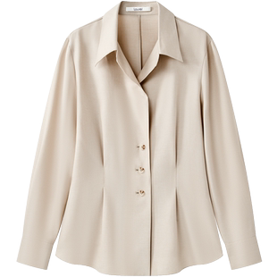 Laurel劳芮新款简约经典航海柔和掐腰衬衫上衣LWD353C00200