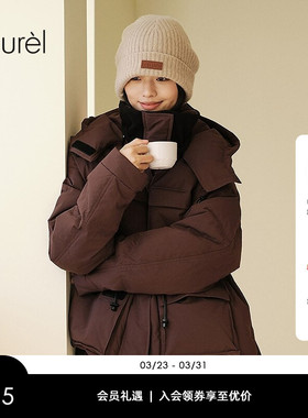 【白鹅绒】Laurel劳芮秋冬新款工装风服羽绒服女LWD341L10100
