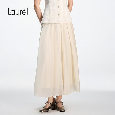 【莱赛尔】Laurel劳芮26春新款双层落差垂坠感半裙LWD371Q00200