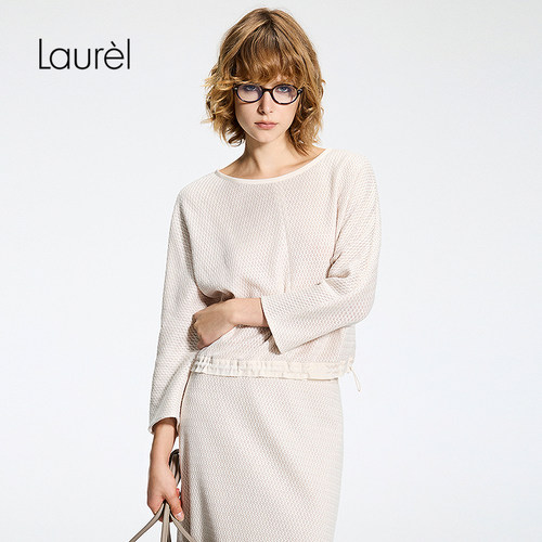【拉舍尔蕾丝】Laurel劳芮26春新款浮雕肌理两穿衬衫LWL371C02400