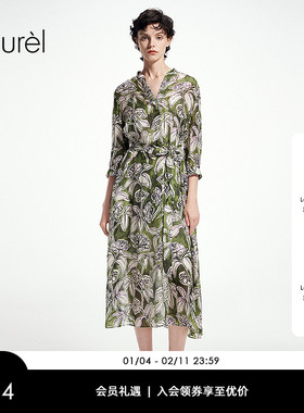 【10MM真丝雪纺】Laurel劳芮波嬉莫里斯连衣裙LWL362Y09000